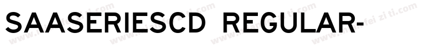 SaaSeriesCD Regular字体转换